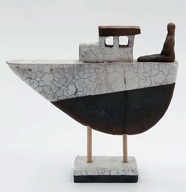 Keramik Schiff von Werderkeramik, Gundula und Karsten Radke